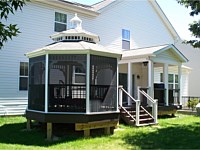 <b>Vinyl gazebos for decks are a low maintenance alternative to screened-in porches offering a traditional look that will stand the test of time</b>